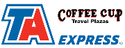 Coffee Cup Travel Plaza TA Express Logo